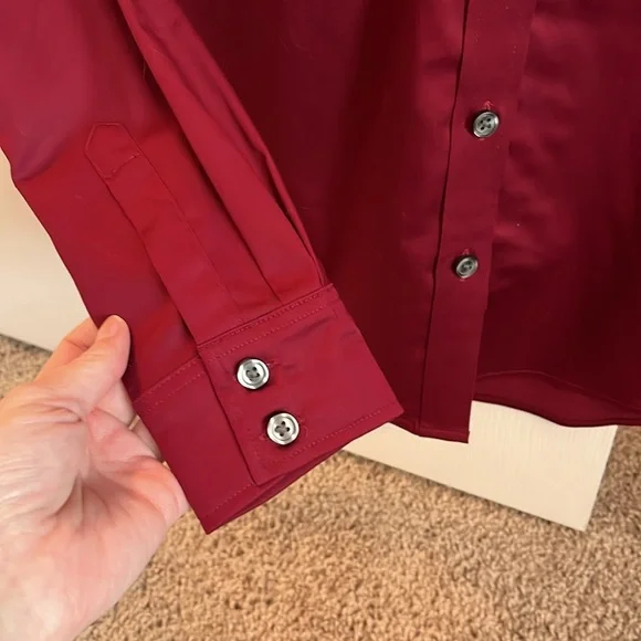 NEW Banana Republic Long Sleeve Non-Iron Button Up Dress Shirt Women’s Size 4 - Picture 4 of 5